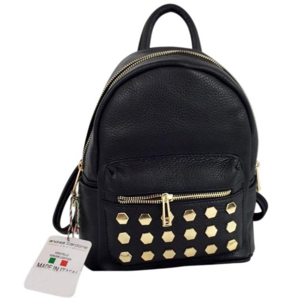 Andrea Cardone luxury Italian studded backpack